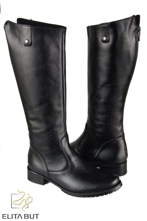 Damenstiefel, Stiefel, Naturleder, Schwarz 749 ElitaBut