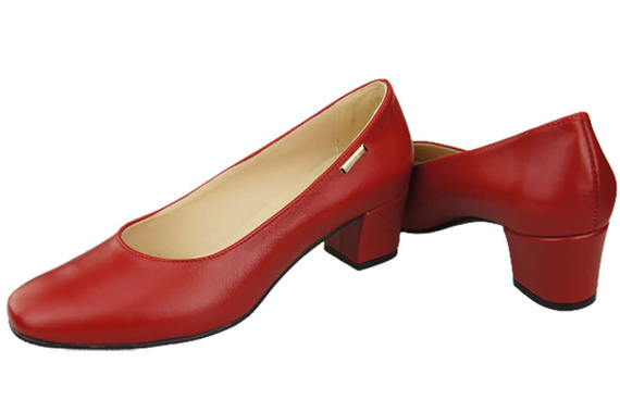 Damenschuhe Pumps Naturleder 172 Rot ElitaBut