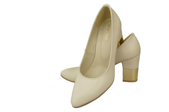 Damenschuhe Beige Pumps, Naturleder 144 ElitaBut
