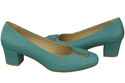 Damenschuhe Pumps Naturleder 187 Türkis ElitaBut