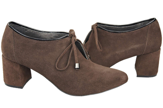 Damenschuhe Schokoladenschuhe Natursamtleder 183 ElitaBut