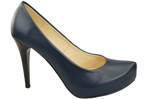Damen Footwear Marineblau Stiletto Pumps Naturleder 205 ElitaBut