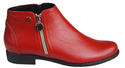 Damenschuhe Damenstiefel Warmes Naturleder Rot 872 von Elitabut
