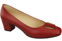Damenschuhe Pumps Naturleder 187 Rot ElitaBut