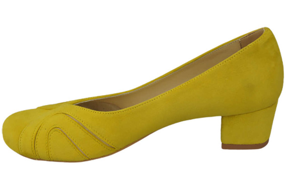 Damenschuhe Pumps aus natürlichem Wildleder Lemon 786 von ElitaBut