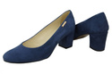 Damenschuhe Pumps Marineblau Naturleder Wildleder 125 ElitaBut