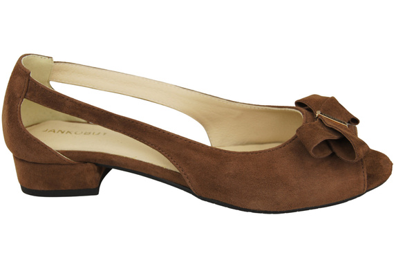 Schuhe Damensandalen Braunes natürliches Wildleder 994 Kombination aus Stil und Komfort ElitaBut