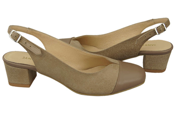 Damenschuhe Sandalen Naturleder 165 Cappuccino ElitaBut