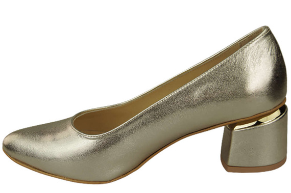 Damenschuhe Goldene Pumps, Naturleder 143 ElitaBut