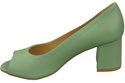 Damenschuhe PEEP TOE Pumps, Mint, Naturleder mit beschichtetem Absatz 192 ElitaBut