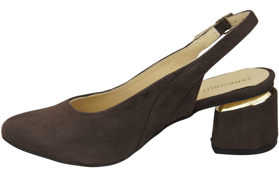 Damensandalen aus natürlichem Wildleder, Schokolade, Eleganz und Komfort 196 von ElitaBut