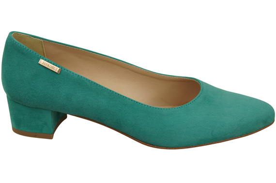 Bequeme Damen-Schuhe Türkis aus echtem Veloursleder 220 Z ElitaBut