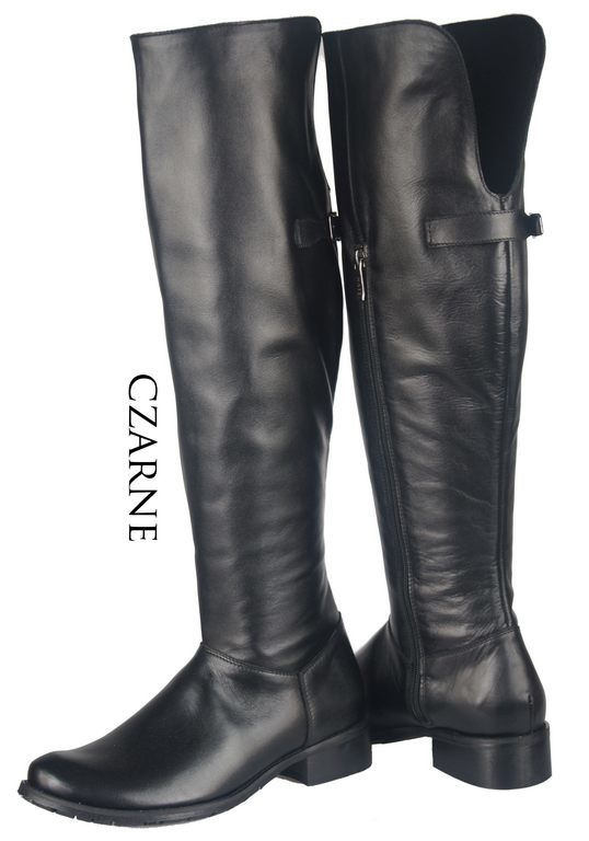 Schuhe Damenstiefel Stiefel Overknee-Stiefel, Naturleder Schwarz 690 ElitaBut