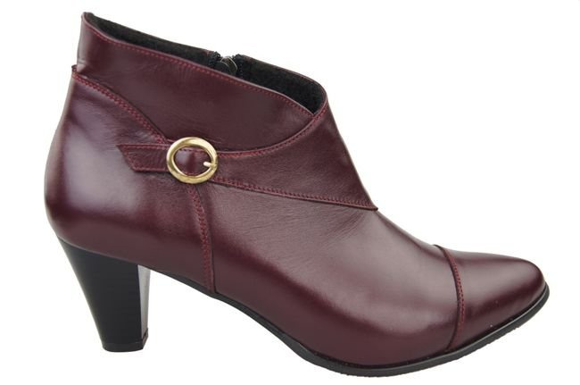 Damenschuhe Frühling/Herbst Naturleder Burgund 100 L ElitaBut