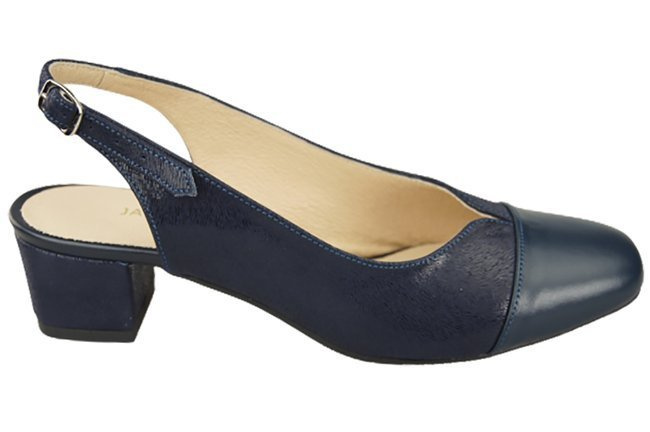 Damenschuhe Sandalen Naturleder 165 Marineblau ElitaBut