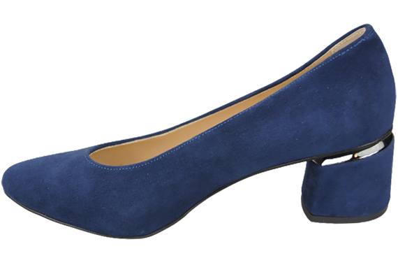 Damenschuhe Pumps Marineblau Natürliches Wildleder 143 Von ElitaBut