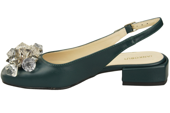 Damen Schuhe Malachit Sandalen mit Kristallen Naturleder 215 ElitaBut