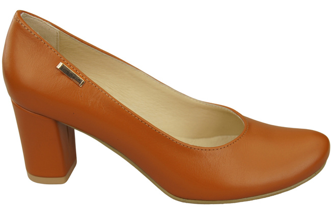 Klassische Damen Rot Leder Mandel Nase Pumps 201 ElitaBut