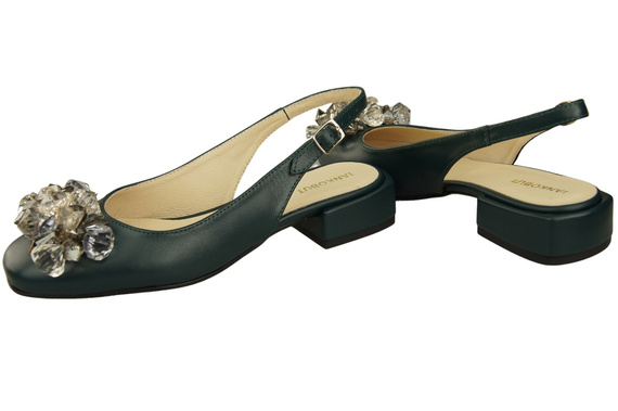 Damen Schuhe Malachit Sandalen mit Kristallen Naturleder 215 ElitaBut