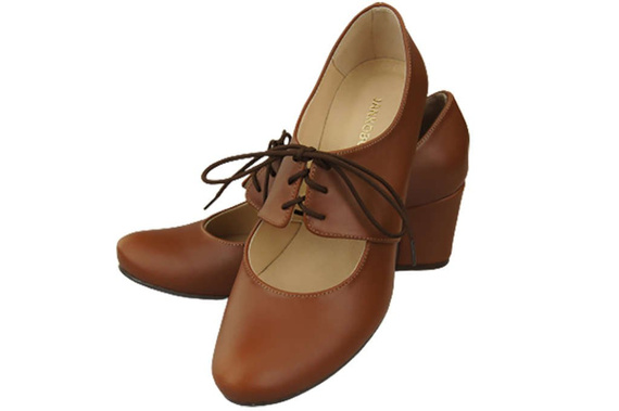 Schuhe Damenschuhe, Naturleder, Braun 161 ElitaBut