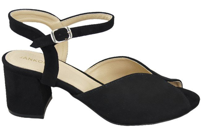 Damenschuhe Sandalen Schwarz, Naturleder, Wildleder 185 ElitaBut