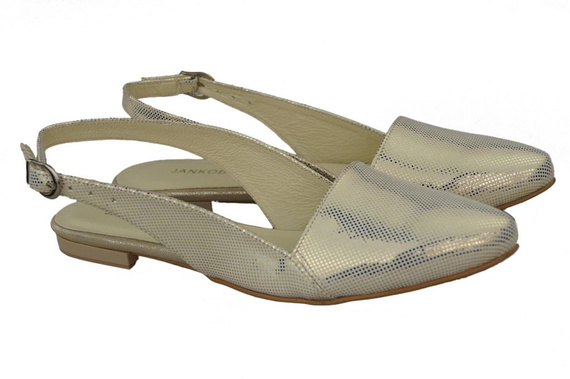 Schuhe Damen Sandalen Gold Naturleder 996 ElitaBut