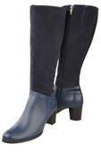 Schuhe Damenstiefel, Naturleder 101 Marineblau ElitaBut