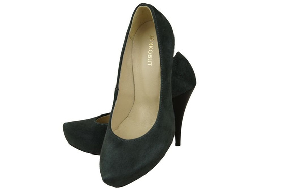 Damenschuhe Pumps Graphit Naturleder Wildleder 644 ElitaBut