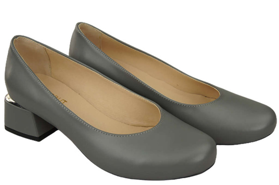 Damenschuhe Pumps Naturleder 159 Grau ElitaBut