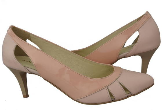 Damenschuhe Pumps Rosa Puder Naturleder 995 ElitaBut