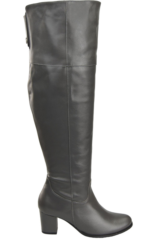 Footwear Kniehohe Overknee-Stiefel für Damen, Naturleder 190 Graphite ElitaBut