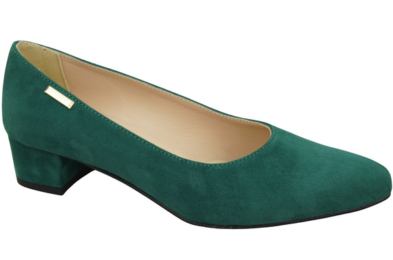 Bequeme Damen-Schuhe Malachit aus echtem Veloursleder 220 Z ElitaBut