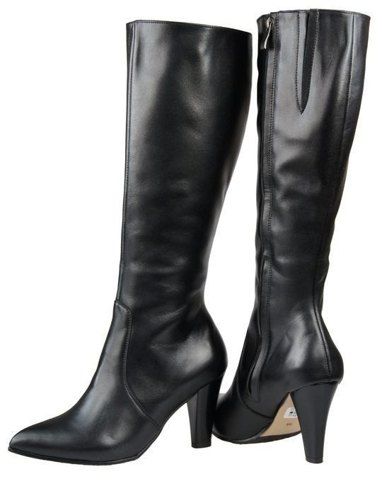 Damenstiefel, Naturleder, Schwarz 878 ElitaBut