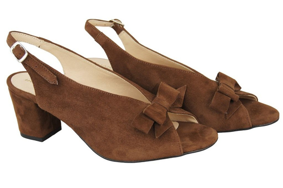 Damenschuhe Sandalen Braunes Naturleder Wildleder 148 ElitaBut