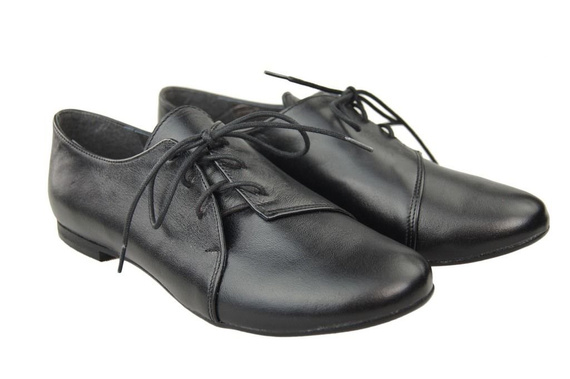 Damen Ballerinas Schwarz, Naturleder 110 ElitaBut