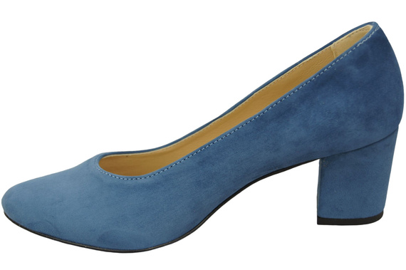 Damenschuhe Pumps Blau, Natürliches Wildleder 106 ElitaBut