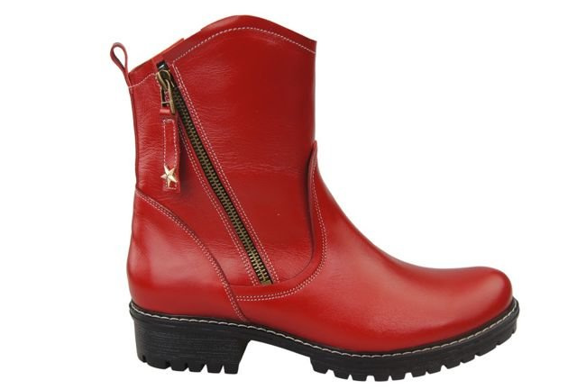 Damenstiefel Naturleder Rot 122 ElitaBut