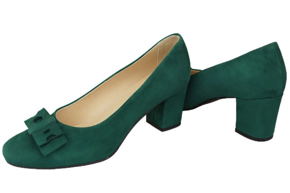 Damenschuhe Malachit-Pumps Natürliches Wildleder 163 ElitaBut