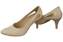Damenschuhe Beige Pumps, Naturleder 166 ElitaBut