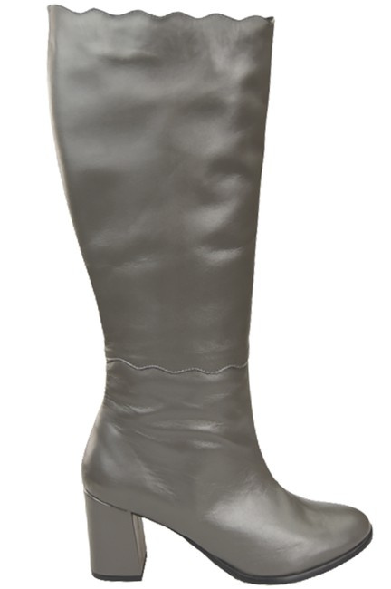 Klassische Damenstiefel, Naturleder, Graphit 176 ElitaBut