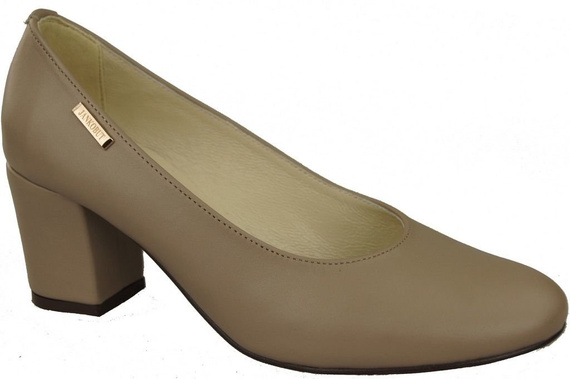 Damenschuhe Cappuccino-Pumps Naturnarbenleder 125 ElitaBut