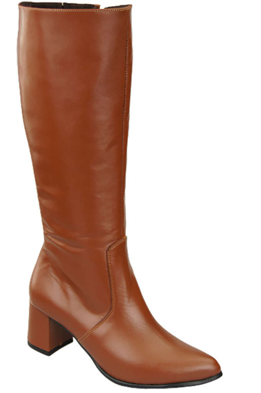 Klassische Damenstiefel, Naturleder, Braun 175 ElitaBut