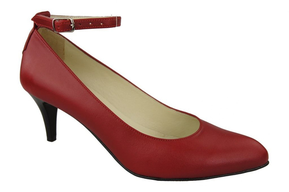 Damenschuhe Rote Pumps, Naturleder 997 ElitaBut