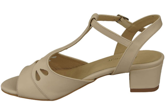 Damenschuhe Beige Sandalen, Naturleder 169 ElitaBut
