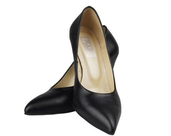 Damenschuhe Pumps Naturleder Schwarz 816 ElitaBut