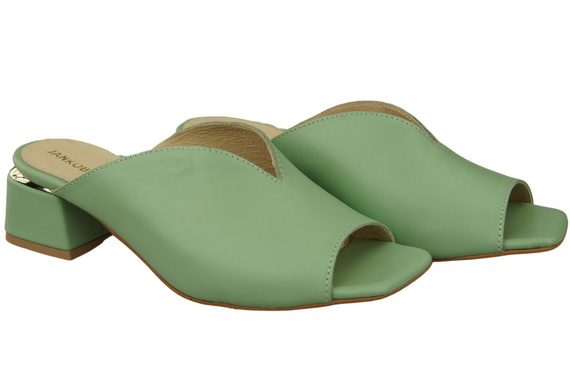 Damen Schuhe Absätze Flip Flops Minze Naturleder 210 ElitaBut