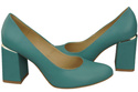 Damenschuhe Türkise Pumps, Naturleder 179 ElitaBut