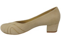 Damenschuhe Pumps, natürliches Wildleder, Beige 786 von ElitaBut