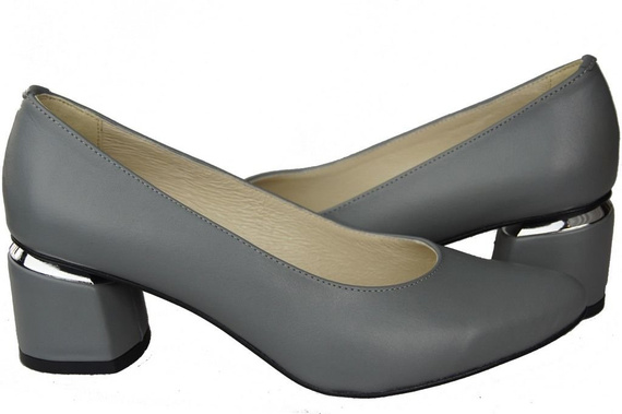 Damenschuhe Pumps Grau Naturleder 143 ElitaBut