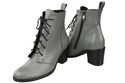 Winter-Schnürstiefel für Damen, Naturleder, Grau 188 von ElitaBut